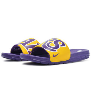 NIKE 耐克 917551-700 BENASSI SOLARSOFT NBA 男子球队拖鞋 紫色 44码