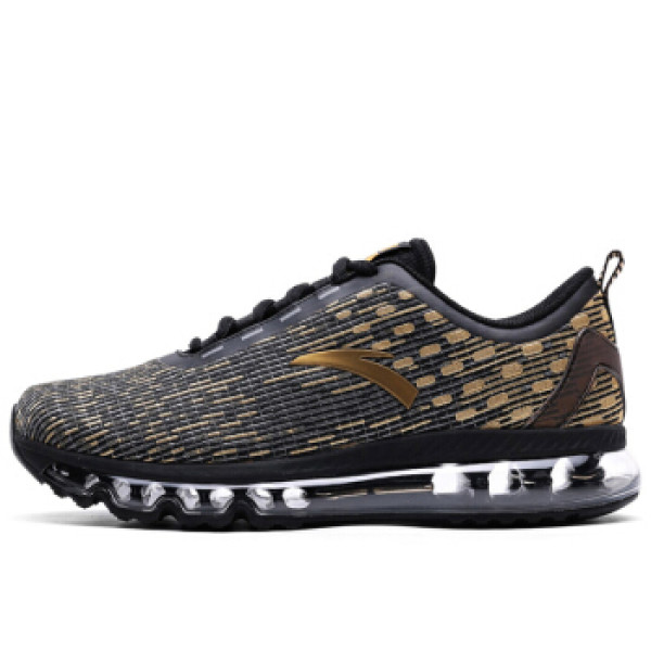 商品anta 安踏 91715502-4 男士全掌气垫跑鞋 黑/洋金-4 42