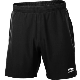 LI-NING 李宁 AAPJ307 男款羽毛球短裤 (新基础黑 XXL)