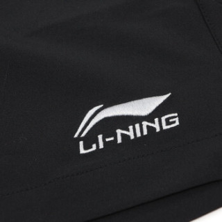 LI-NING 李宁 AAPJ307 男款羽毛球短裤 (新基础黑 XXL)