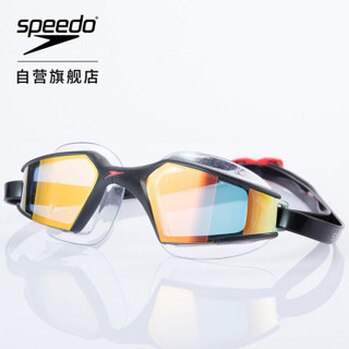 SPEEDO 速比涛 809797A260 防雾高清游泳眼镜 金色 均码