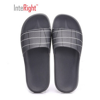 InteRight IN7098 男士家居浴室拖鞋 (44-45、碳灰)