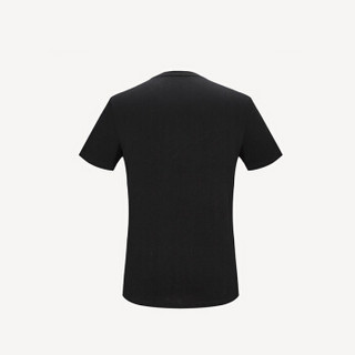 HLA 海澜之家 HNTBJ2E135A 男士动物图案短袖T恤 黑色花纹 50