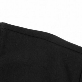 Semir 森马 19048001217 男士纯棉短袖T恤 黑色 XL