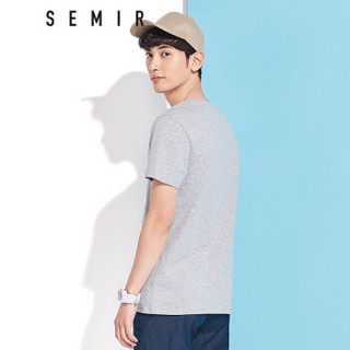 Semir 森马 19047001212 男士短袖T恤 中花灰 S