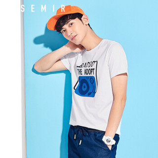 Semir 森马 19047001212 男士短袖T恤 漂白 S