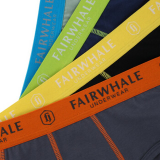 MARK FAIRWHALE 马克华菲 8115 男士三角裤 (4条装、XXXL、深灰宝蓝纯黑灰绿)