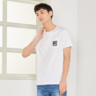 Semir 森马 19038001226 男士短袖T恤 漂白 XL