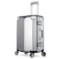 BCE LK-019 万向轮拉杆箱 银色 24英寸