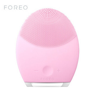 斐珞尔（FOREO）洁面仪 硅胶电动毛孔清洁美容按摩洗脸器 适合中性肌肤 露娜 LUNA2代 粉色