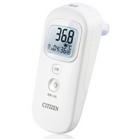 CITIZEN 西铁城 日本西铁城（CITIZEN）电子体温计 一秒测量红外线测温仪 多功能耳额双用体温计 CTD711 白色