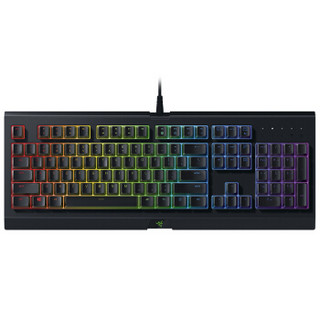 雷蛇(Razer)萨诺狼蛛幻彩版  薄膜键盘 104键 RGB 电竞