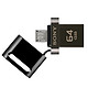 索尼64GB U盘  USB 3.1 micro电脑手机双接口OTG 黑色 读速130MB/s 手机U盘金属U盘 多用车载优盘