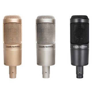  audio-technica 铁三角 AT2035 SV 麦克风 银色