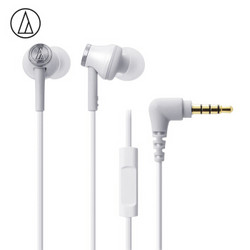 audio-technica 铁三角 CK330iS WH 入耳式耳机 白色