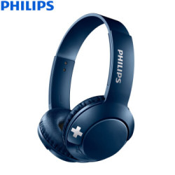 PHILIPS 飞利浦 Bass+ SHB3075 头戴式蓝牙耳机 蓝色