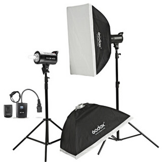 Godox 神牛 sk400W 闪光灯套装 两灯装