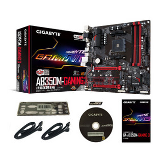 GIGABYTE 技嘉 AB350M-Gaming 3 主板+AMD 锐龙 5 2400G 处理器 板U套装