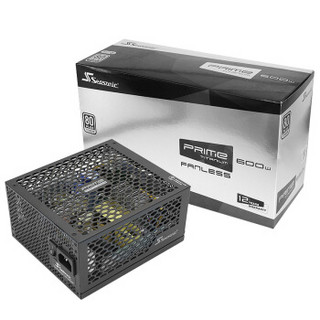 SEASONIC 海韵 旗舰钛金 无风扇600W PRIME TITANIUM FANLESS 电源