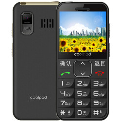 酷派(Coolpad)S588老人手机 儒雅黑 移动联通2G双卡双待