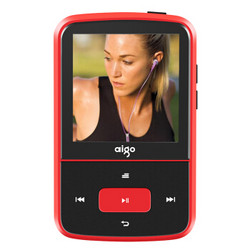 aigo 爱国者 mp3-107迷你 音频播放器 16G 红色