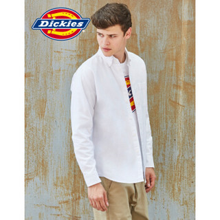 Dickies 帝客 184M20EC02 男士印花牛津纺衬衫 (白色、XXL/185)