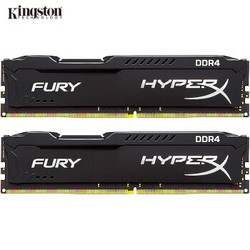 金士顿(Kingston)骇客神条 Fury系列 雷电 DDR4 2666 8GB(4GBx2)台式机内存