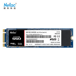 Netac 朗科 绝影 N910E 240GB M.2 NVMe 固态硬盘