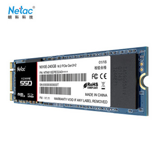 Netac 朗科 绝影N910E NVMe M.2 固态硬盘 240GB