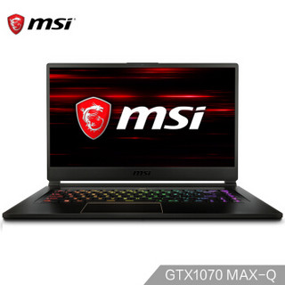 MSI 微星 GS GS65 8RF-012CN 15.6英寸笔记本电脑(黑、i7-8750h、16GB、512GB、