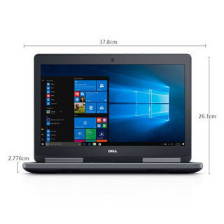 DELL 戴尔 Precision7520 15.6英寸笔记本 (i7-7820HQ、16G、1T、4G独显)