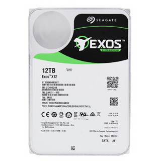 SEAGATE 希捷 银河系列 ST12000NM0007 7200转 256M 企业级硬盘 12TB