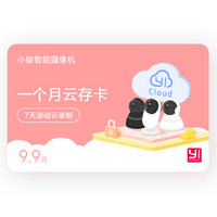 YI 小蚁 智能摄像机 一个月云存卡