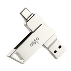 aigo 爱国者 U350 128GB Type-C USB3.0双接口U盘