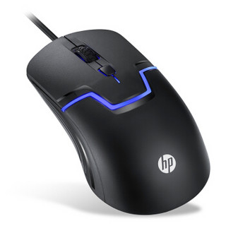 HP 惠普 M100 有线背光游戏鼠标 黑色