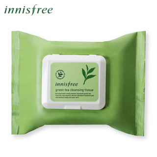 innisfree 悦诗风吟 绿茶精萃清颜卸妆巾 30片