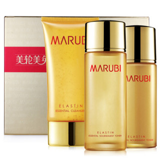 MARUBI 丸美 弹力蛋白精华系列美轮美奂礼盒 3件套(弹力蛋白洁面啫喱120g+弹力蛋白保养液100ml+弹力蛋白精华乳80g)