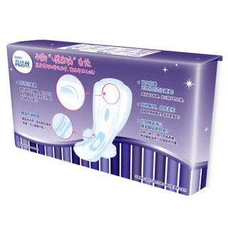 kotex 高洁丝 棉柔丝薄 夜用卫生巾 420mm 4片 3包