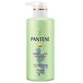 PANTENE 潘婷 氨基酸无硅油护发素微米净透净油水润轻盈300ml 补水控油 水油平衡（新旧包装随机发货）