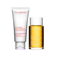 娇韵诗CLARINS 抚纹身体霜200ml+植物萃取天然调和身体护理油100ml