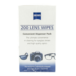 ZEISS 蔡司 擦镜纸 清洁湿纸巾200片