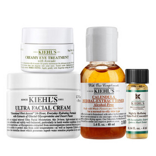 Kiehl's 科颜氏 全系列经典款化妆品套装 （洁面 230ml*1件+面霜 50ml*1件+黄瓜水 250ml*1件+眼霜 14g*1件+中样 2件）