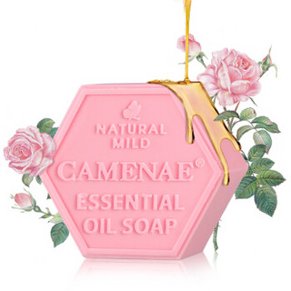 嘉媚乐（CAMENAE）玫瑰精油皂 100g 手工皂补水保湿清洁