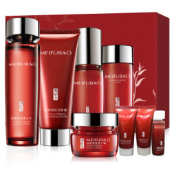 美肤宝驻颜紧致补水弹力套装八件套(水120ml+霜50ml+肌底液 40ml+水35ml+洁面膏75ml+旅行套30ml*3)