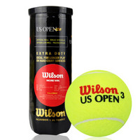 Wilson 威尔胜 美网比赛训练网球塑罐3粒WRT106200（球面数字随机）