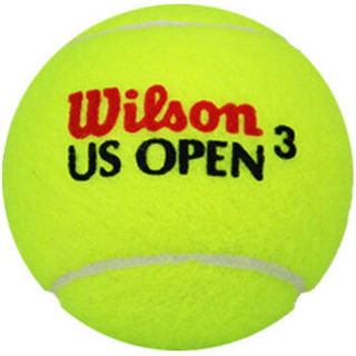 Wilson 威尔胜 美网比赛训练网球塑罐3粒WRT106200（球面数字随机）