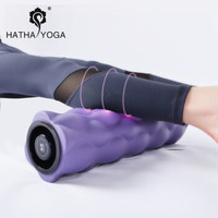 哈他专业泡沫轴肌肉放松滚轴瑜伽柱瘦腿泡沫健身滚筒轮狼牙棒按摩轴 堇紫
