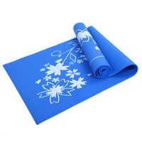 凯速PVC印花 173*61cm防滑防潮健身瑜伽垫4MM 蓝色