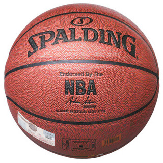 SPALDING 斯伯丁 74-605Y NBA铂金赛事专用 PU材质篮球 (7号/标准)