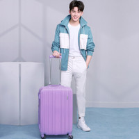 AMERICAN TOURISTER 美旅 79B 大容量万向轮拉杆箱 浅紫色 20寸